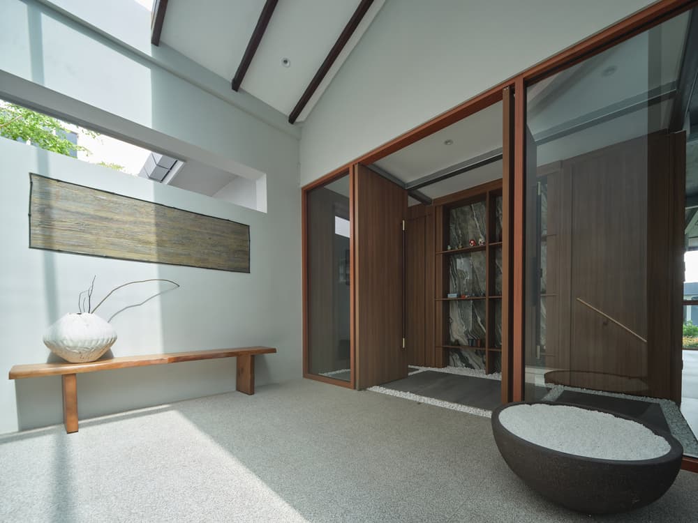 The tatami room at A Sensory House, a luxury landed house interior in Singapore by K2SD Group